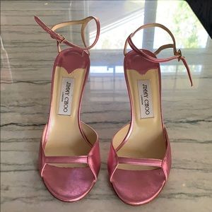 Jimmy Choo Pink Sandal Heels Size 39